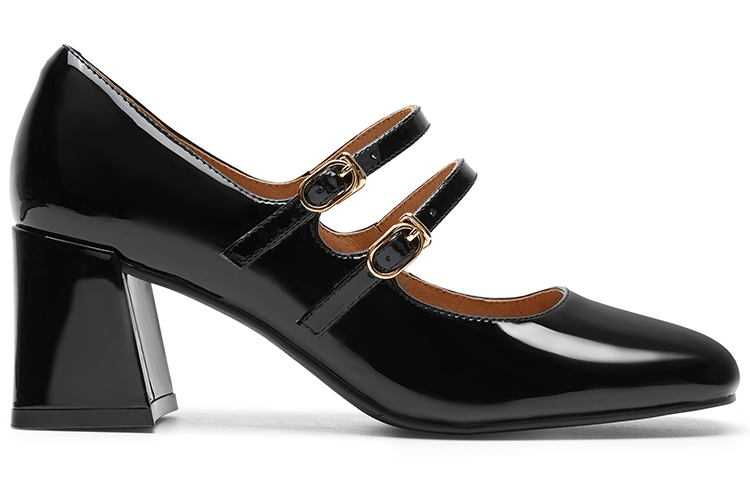 (W) C°BANNER Mary Jane Retro Casual 'Black' 圖 2