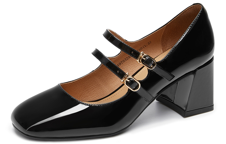 (W) C°BANNER Mary Jane Retro Casual 'Black' 圖 7