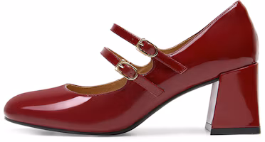 Buy (W) C°BANNER Mary Jane Retro Tacones Casuales Punta Redonda 'Rojo' A22497032A06
