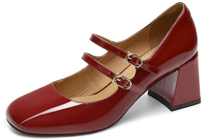 Lookbook (W) C°BANNER Mary Jane Retro Tacones Casuales Punta Redonda 'Rojo' A22497032A06