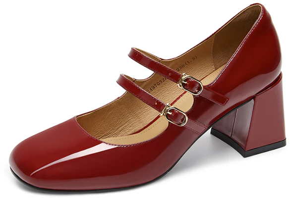 (W) C°BANNER Mary Jane Retro Tacones Casuales Punta Redonda 'Rojo' A22497032A06 Lookbook (W) C°BANNER Mary Jane Retro Tacones Casuales Punta Redonda 'Rojo' A22497032A06