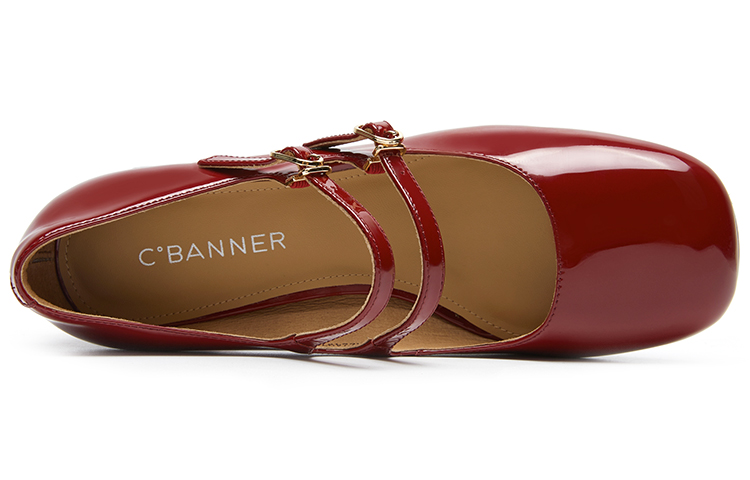 Purchase (W) C°BANNER Mary Jane Retro Tacones Casuales Punta Redonda 'Rojo' A22497032A06