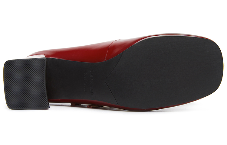 Details for (W) C°BANNER Mary Jane Retro Tacones Casuales Punta Redonda 'Rojo' A22497032A06