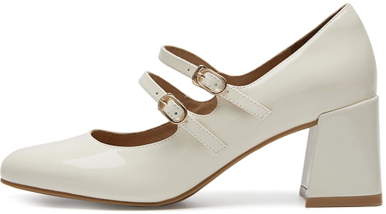 千百度C°BANNER 瑪麗珍復古高跟鞋 女款 米色 Buy 千百度C°BANNER 瑪麗珍復古高跟鞋 女款 米色