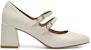 (W) Kasut Tumit Tinggi C°BANNER Mary Jane Retro 'Beige' A22497032A04