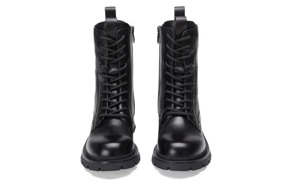 Lookbook (W) Botas Martin C°BANNER Media Pantorrilla Punta Redonda 'Negro' A21519001B01