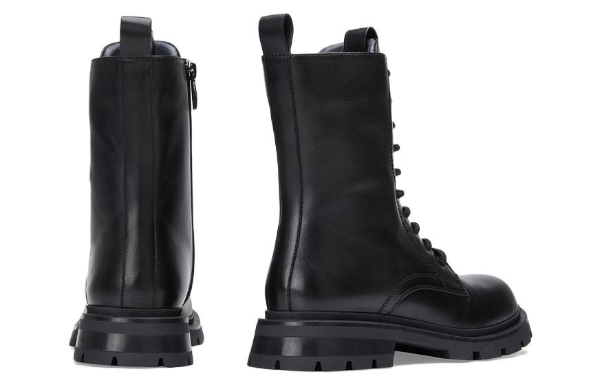 Shop (W) C°BANNER But Martin Mid-Calf 'Hitam' Toe Bulat A21519001B01