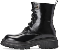 (Women) C°BANNER Mid-Calf Thick-Sole Zip Martin Boots 'Black' A21531508B01 (Women) C°BANNER Mid-Calf Thick-Sole Zip Martin Boots 'Black' A21531508B01