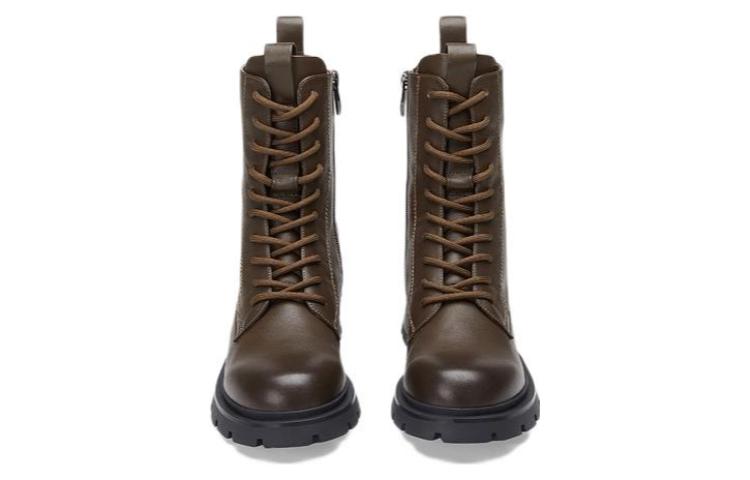 Lookbook (W) C°BANNER 中筒圆头马丁靴 '卡其色' A21519001B15