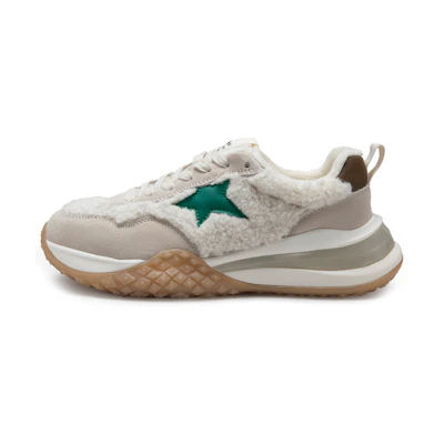 (W) C°BANNER Pigskin Mid-Top Sneaker 'Green'