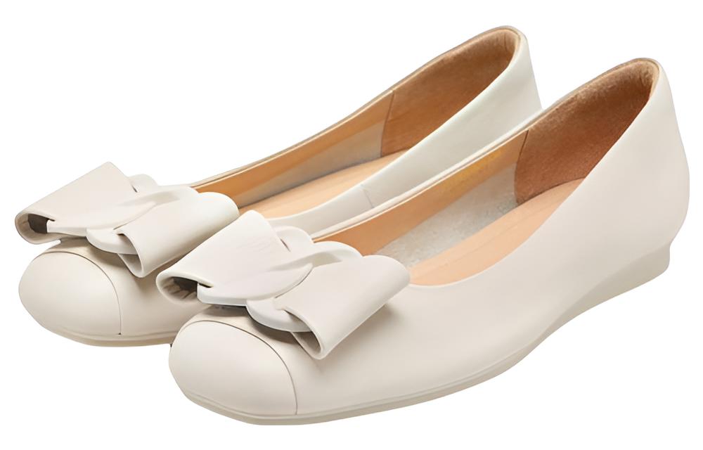 (W) C°BANNER Plain Ballet Flats 'Off-White' 圖 2
