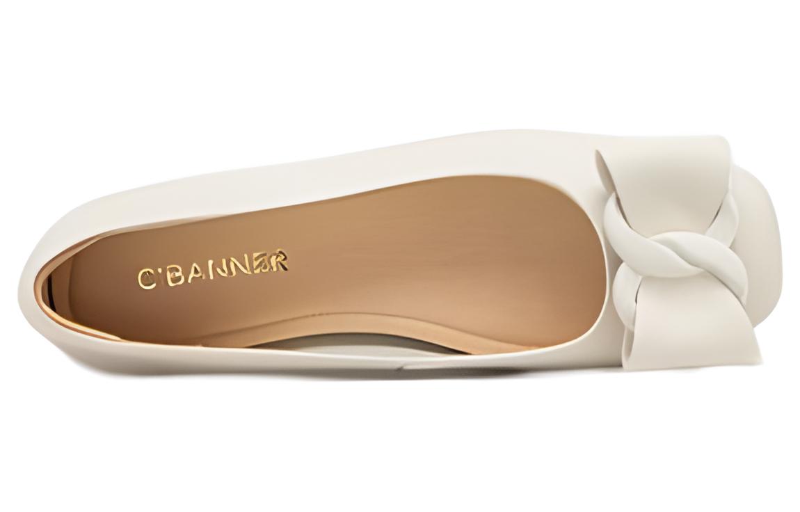 (W) C°BANNER Plain Ballet Flats 'Off-White' 圖 3
