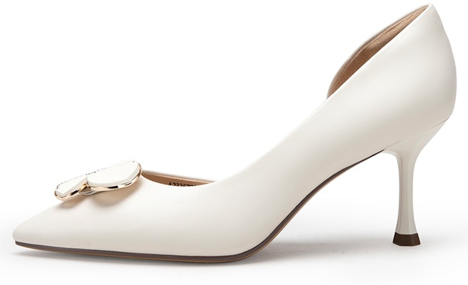 (W) C°BANNER Tacones de Aguja Punta Fina Trébol 'Beige' A23257711A04 Buy (W) C°BANNER Tacones de Aguja Punta Fina Trébol 'Beige' A23257711A04