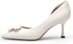 Buy (W) C°BANNER Tacones de Aguja Punta Fina Trébol 'Beige' A23257711A04