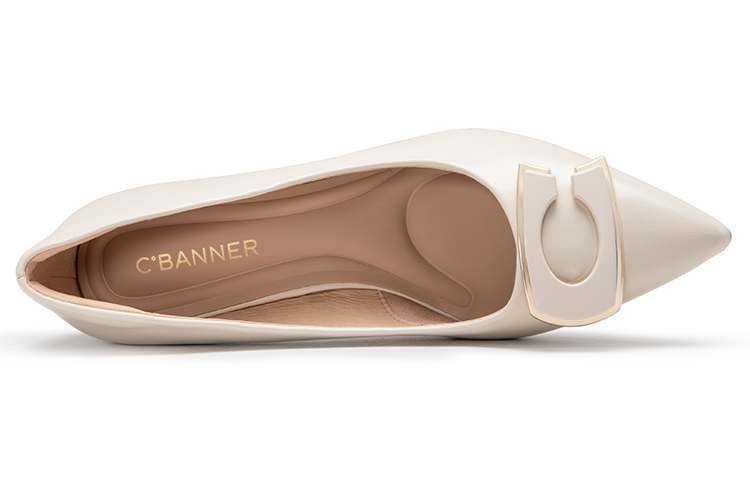 Purchase (Women) C°BANNER Pointed Toe Leather Pumps 'Block Heel' A23171655A04