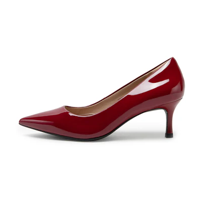 (W) C°BANNER Pointed Toe Stiletto 'Elegant Urban Red'