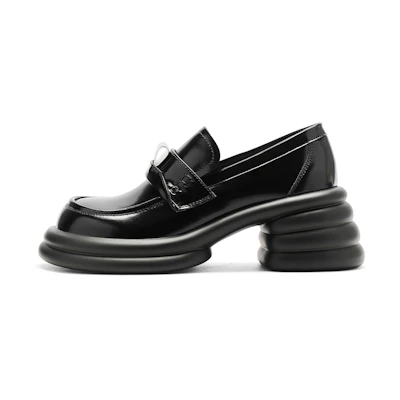 (W) C°BANNER PU 'Black Loafers'