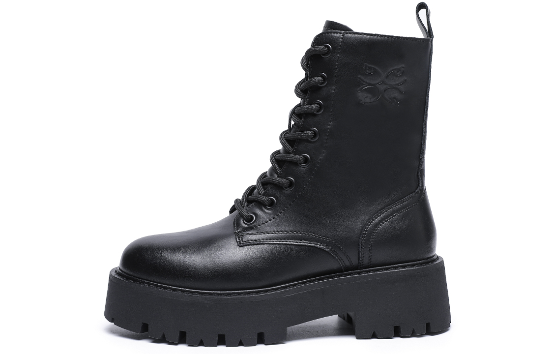 (W) C°BANNER PU Martin Boots 'Black Casual CMFT'