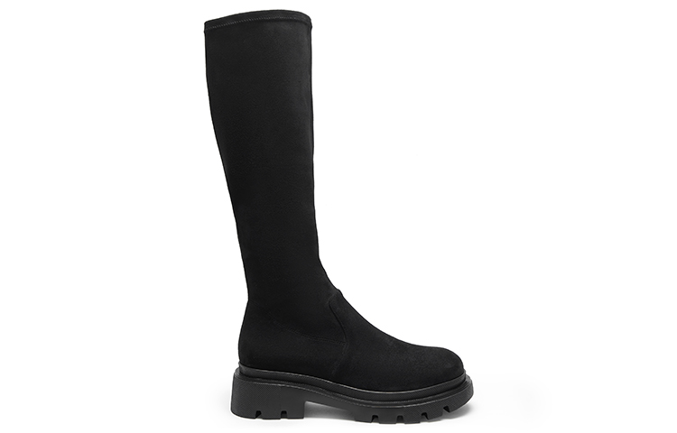 (W) C°BANNER Pure Color Ultra-Light High-Top Boots 'Black' 圖 2