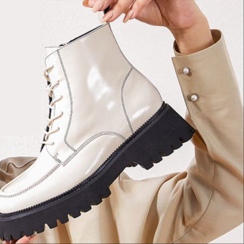 (W) C°BANNER Retro Martin Boots 'Beige' 圖 6