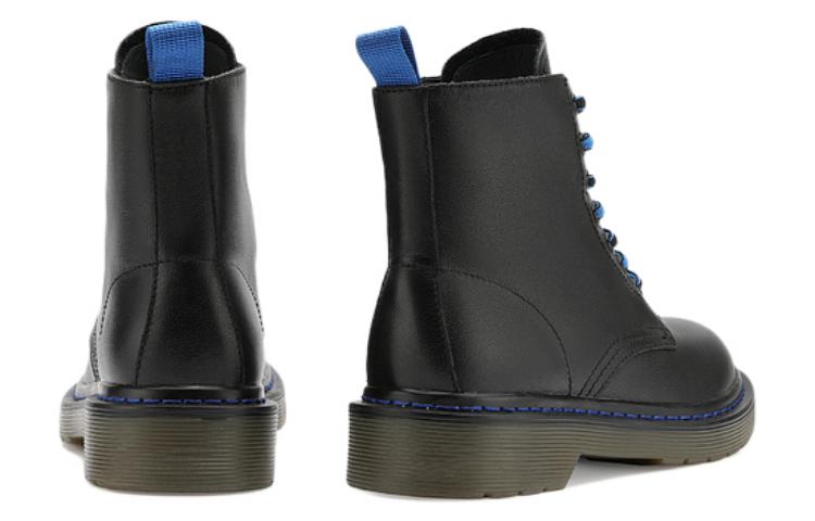 (W) C°BANNER Round Toe Color-Block Martin Boots 'Black' 圖 3