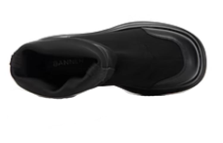 Order (W) C°BANNER 圆头高帮靴 7.5cm '黑色' A23589804