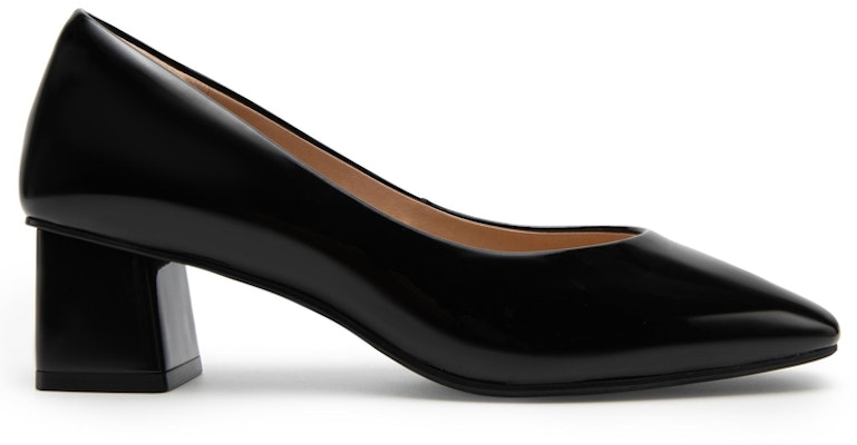 (Women) C°BANNER Round Toe Leather High Heels 4.5cm 'Chunky Heel' A23439910 Order (Women) C°BANNER Round Toe Leather High Heels 4.5cm 'Chunky Heel' A23439910