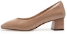 (W) Kasur Bulat Kulit Tinggi Tumit 4.5cm 'Chunky Heel' A23439910