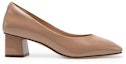 Cheap (W) Kasur Bulat Kulit Tinggi Tumit 4.5cm 'Chunky Heel' A23439910