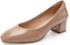 (W) Kasur Bulat Kulit Tinggi Tumit 4.5cm 'Chunky Heel' A23439910