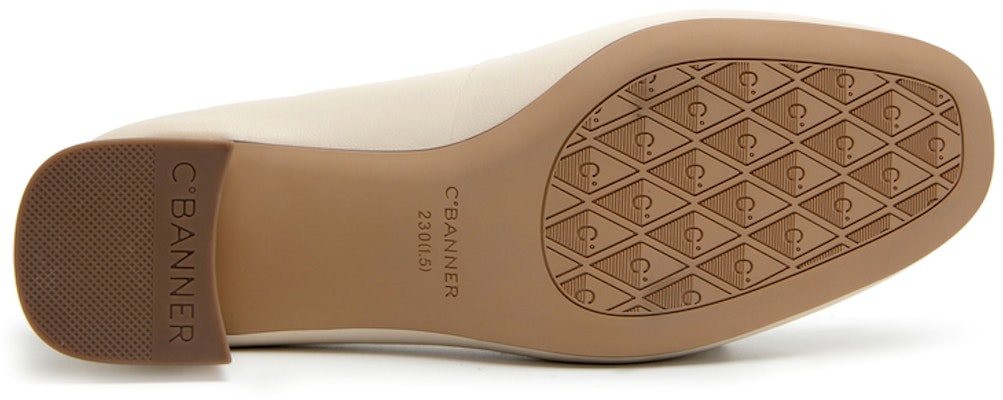 (Women) C°BANNER Round Toe Slip-On Block Heel 'Beige' A23476008 Details for (Women) C°BANNER Round Toe Slip-On Block Heel 'Beige' A23476008