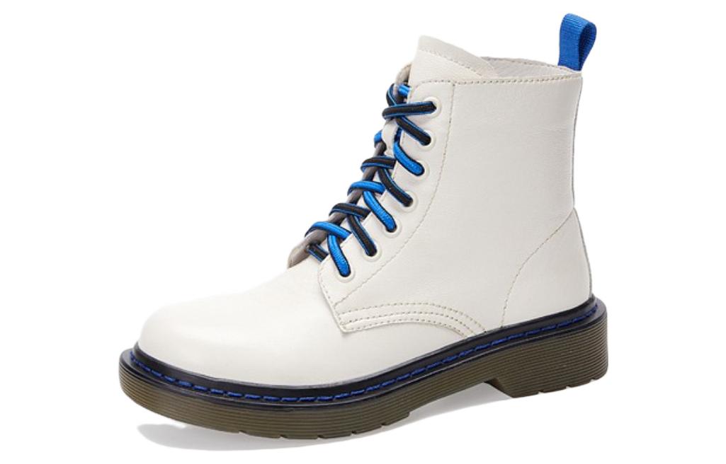 (W) C°BANNER Round Toe Two-Tone Martin Boots 'Beige' 圖 2