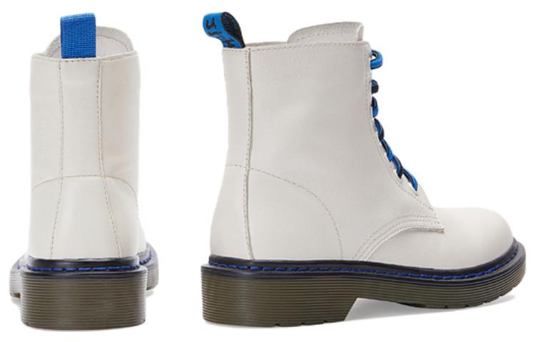 (W) C°BANNER Round Toe Two-Tone Martin Boots 'Beige' 圖 3