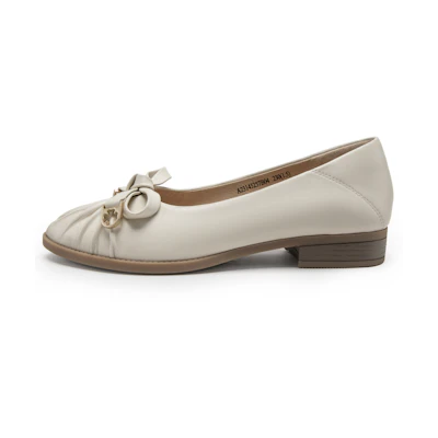 (W) C°BANNER Shearling Pointed Toe Convertible Flats 'Ladies'