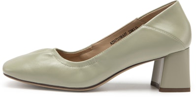 (W) Zapatos de Tacón Bloque Punta Cuadrada C°BANNER de Piel de Oveja '5.5cm'. A23173108 5