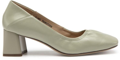 (W) Zapatos de Tacón Bloque Punta Cuadrada C°BANNER de Piel de Oveja '5.5cm'. A23173108 6