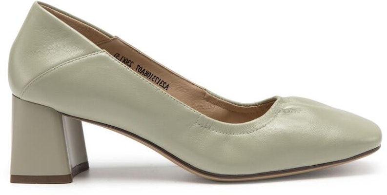 (Women) C°BANNER Sheepskin Block Heel Square Toe Pumps '5.5cm' A23173108 6