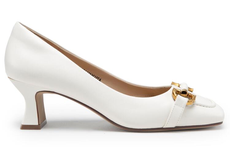 (W) C°BANNER Sheepskin Chunky Heel High Heels 'Elegant Buckle' 圖 2