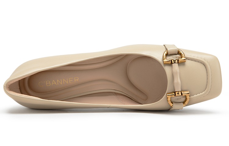 (W) C°BANNER Sheepskin Chunky Heel High Heels 'Elegant Buckle' 圖 10