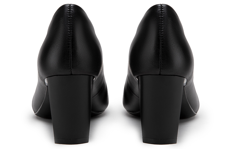 Shop (W) Zapatos de Tacón Grueso C°BANNER en Piel de Oveja 'Negro' A23171655