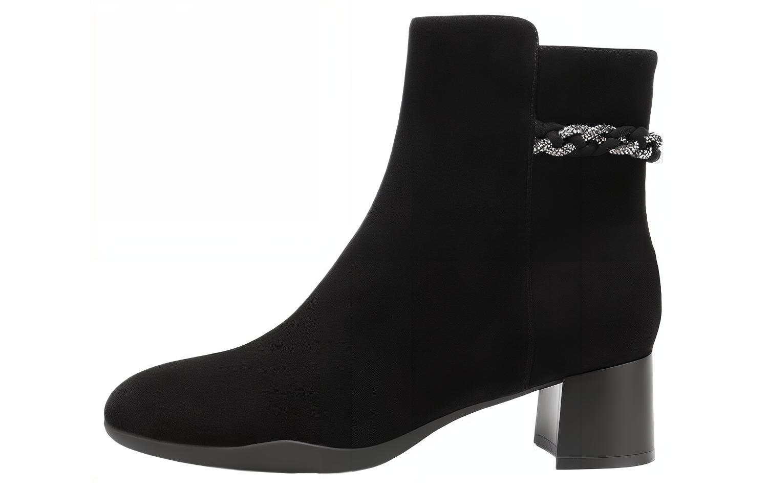 (Women) C°BANNER Sheepskin Comfortable Versatile Lightweight Elevated Fashionable Durable Short Boot 'Black' A23591719