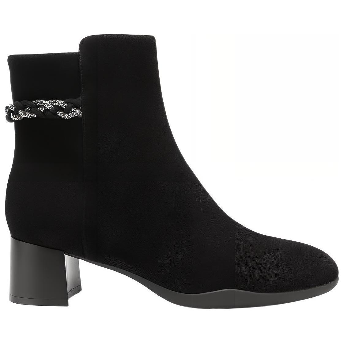 (W) C°BANNER Sheepskin CMFTable Versatile Lightweight Elevated Fashionable Durable Short Boot 'Black' 圖 2