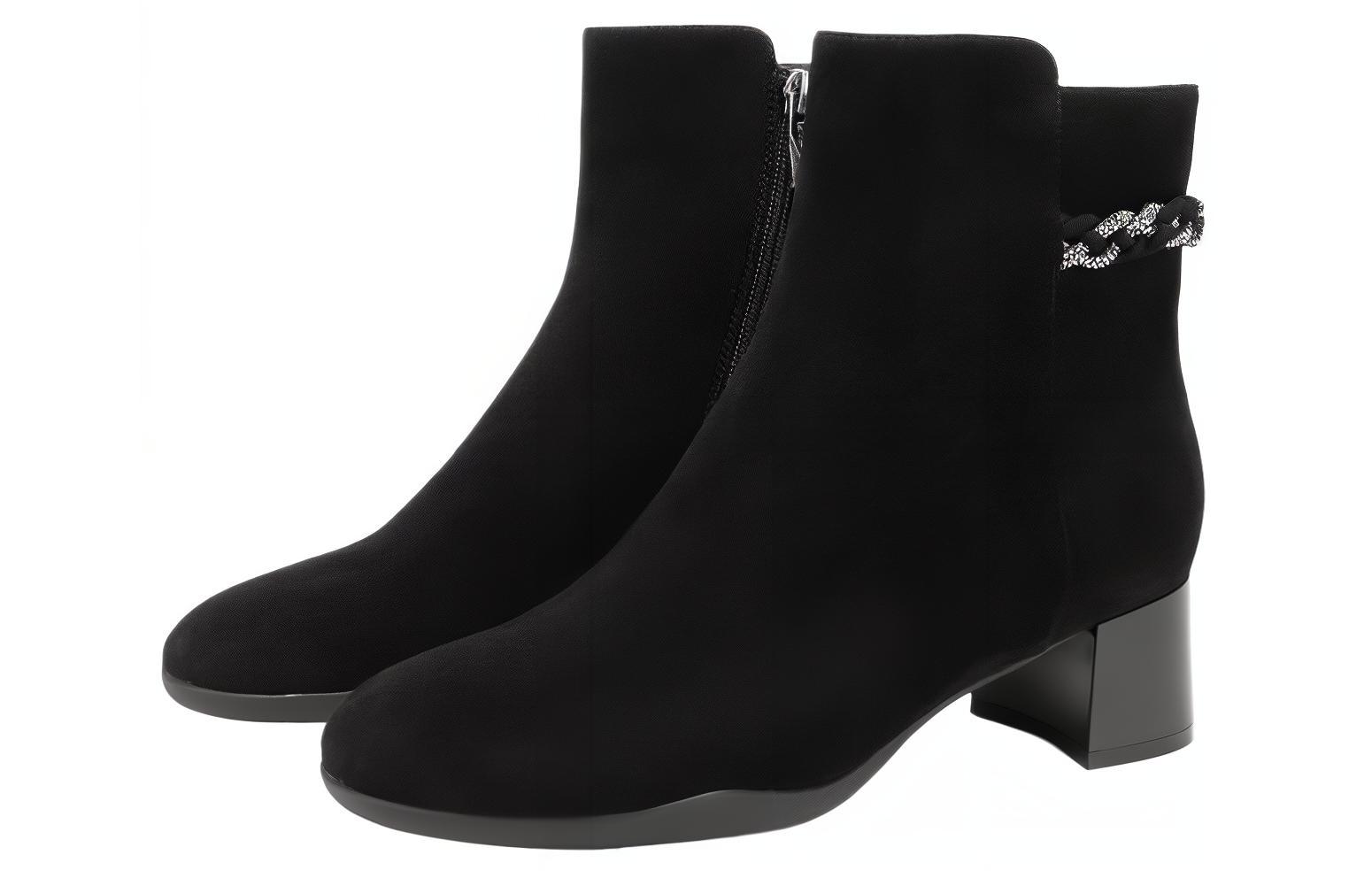 (W) C°BANNER Sheepskin CMFTable Versatile Lightweight Elevated Fashionable Durable Short Boot 'Black' 圖 4