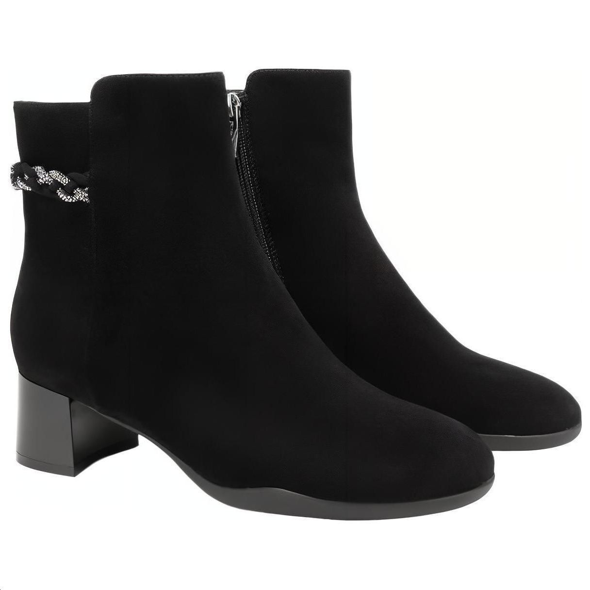 (W) C°BANNER Sheepskin CMFTable Versatile Lightweight Elevated Fashionable Durable Short Boot 'Black' 圖 5