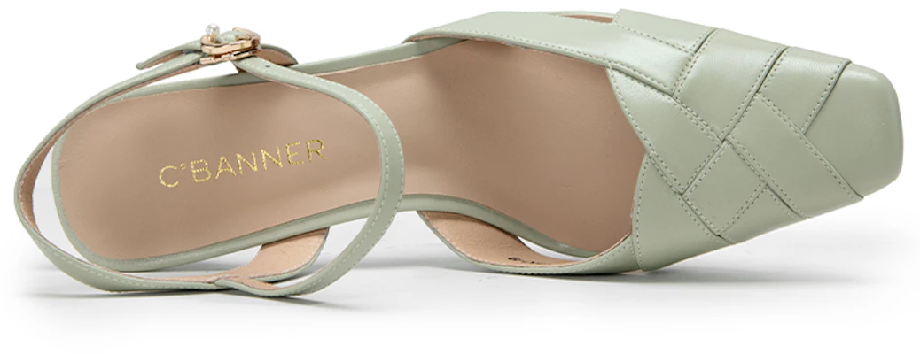 (W) C°BANNER Sepatu High Heels Fashion Bulu Domba Ujung Persegi '7cm' A23258336 3