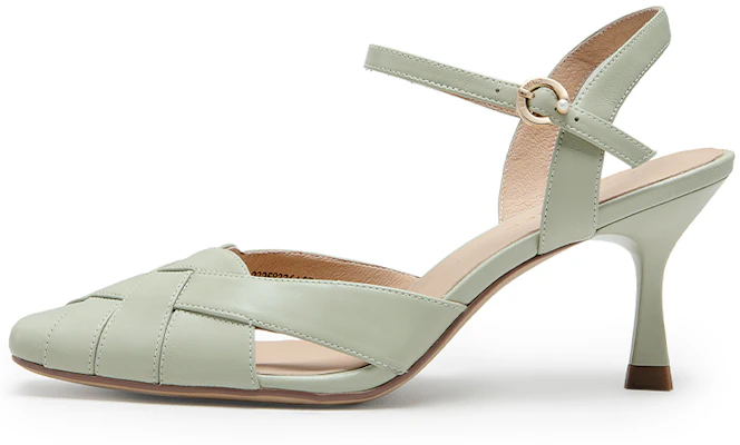 (W) C°BANNER Sepatu High Heels Fashion Bulu Domba Ujung Persegi '7cm' A23258336 Sizing (W) C°BANNER Sepatu High Heels Fashion Bulu Domba Ujung Persegi '7cm' A23258336