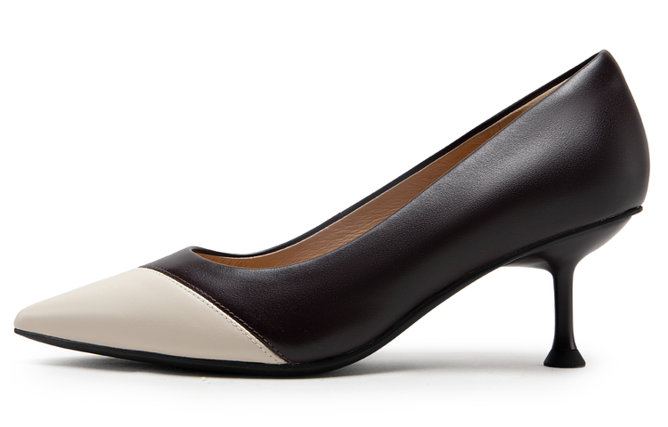 (W) C°BANNER Sheepskin High Heels 6cm 'Colorblock Stiletto' 圖 13