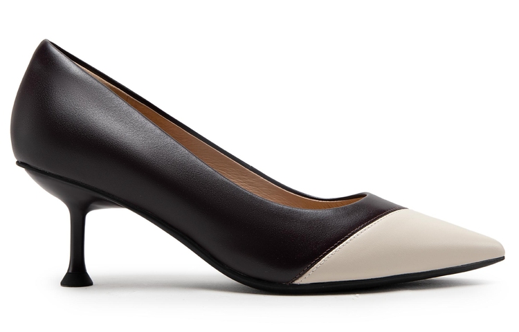 (W) C°BANNER Sheepskin High Heels 6cm 'Colorblock Stiletto' 圖 14