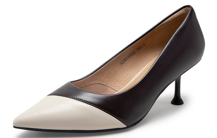 (W) C°BANNER Sheepskin High Heels 6cm 'Colorblock Stiletto' 圖 15