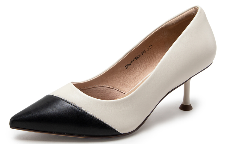 (W) C°BANNER Sheepskin High Heels 6cm 'Colorblock Stiletto' 圖 3